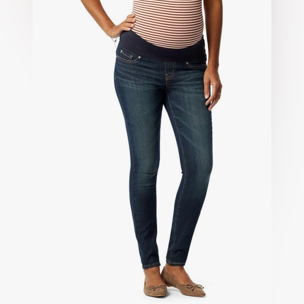 Levi Dark Blue Skinny Maternity Jeans - M